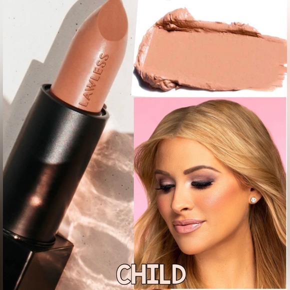 Lawless Satin LUXE Lipstick in “Child” Nude pink Classic Cream Lipstick BNIB - Picture 5 of 9